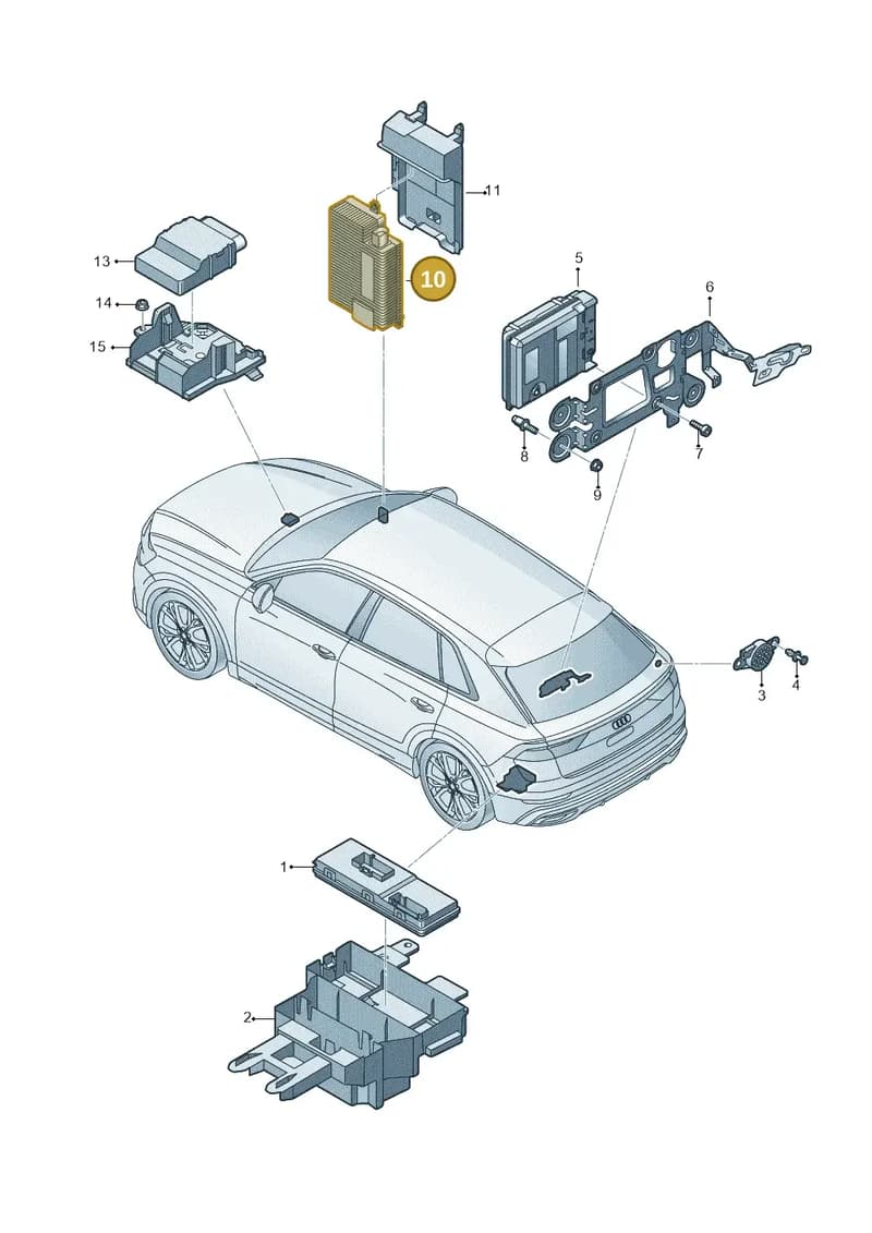 4N0907133B — Audi RS Q8 (2019-2025) diagram 429959040, position 10