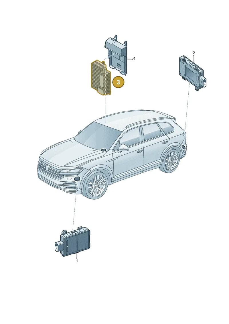4N0907133B — Volkswagen Touareg (2017-2025) diagram 439907000, position 3