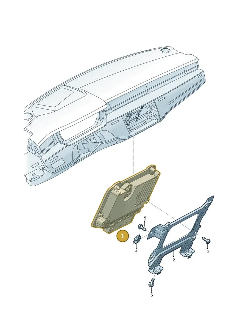 4N0907144D — Audi A8 (2017-2025) diagram 838907230, position 1
