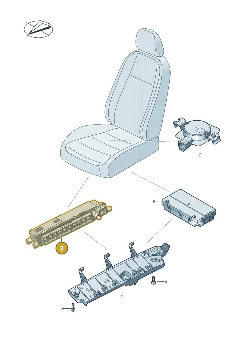4N0907182 — Volkswagen Touareg (2017-2025) diagram 439959047, position 3