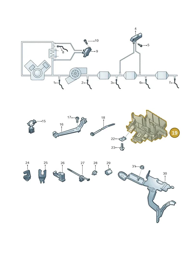4N0907298E — Audi A8 (2017-2025) diagram 838906010, position 19