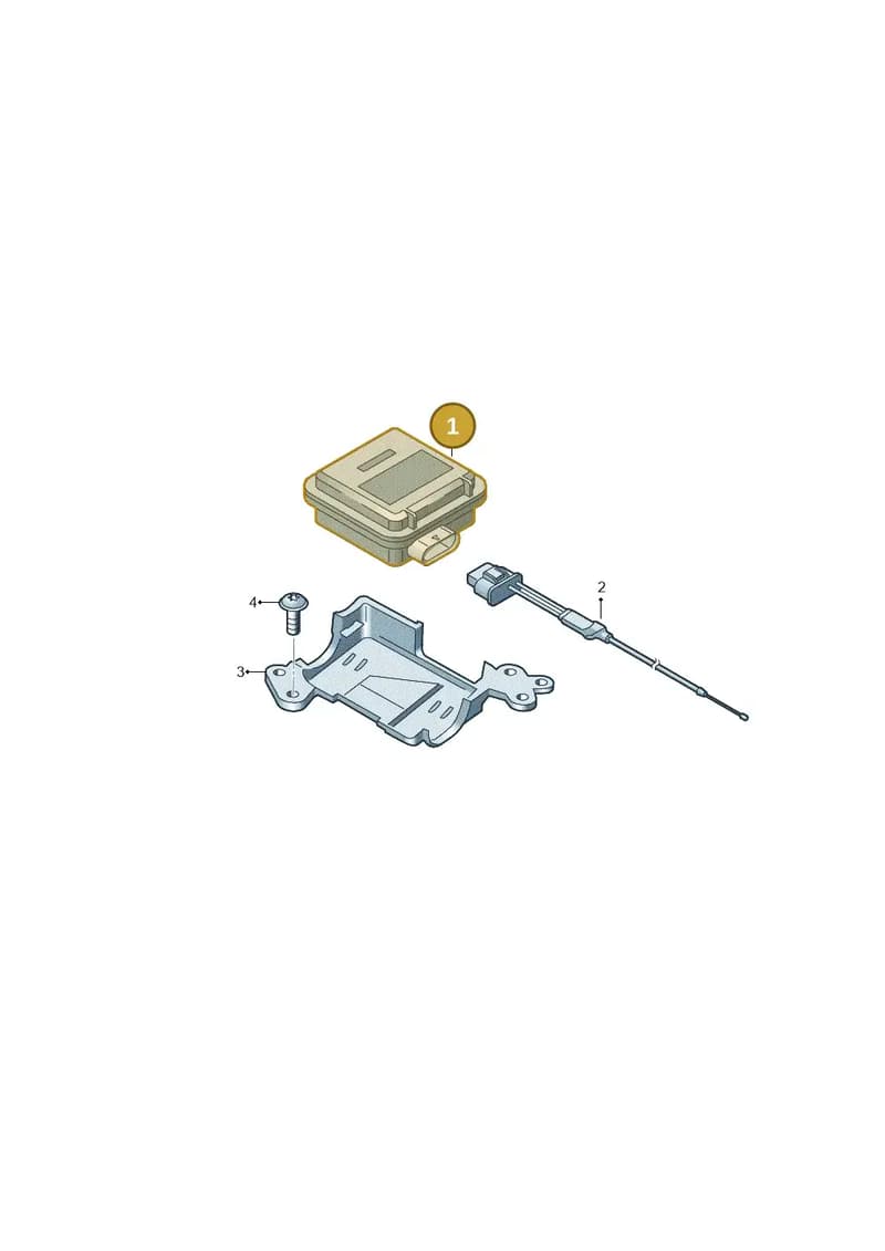 4N0907410D — Audi A3 Sportback (2019-2025) diagram 596907100, position 1