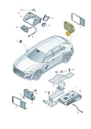 4N0907566AD Audi Control Unit for Lane Change Assistance