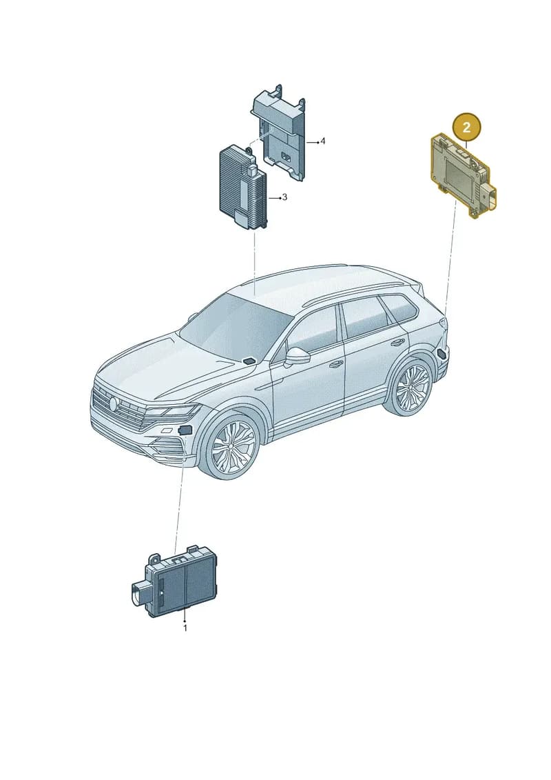 4N0907566AE — Volkswagen Touareg (2017-2025) diagram 439907000, position 2