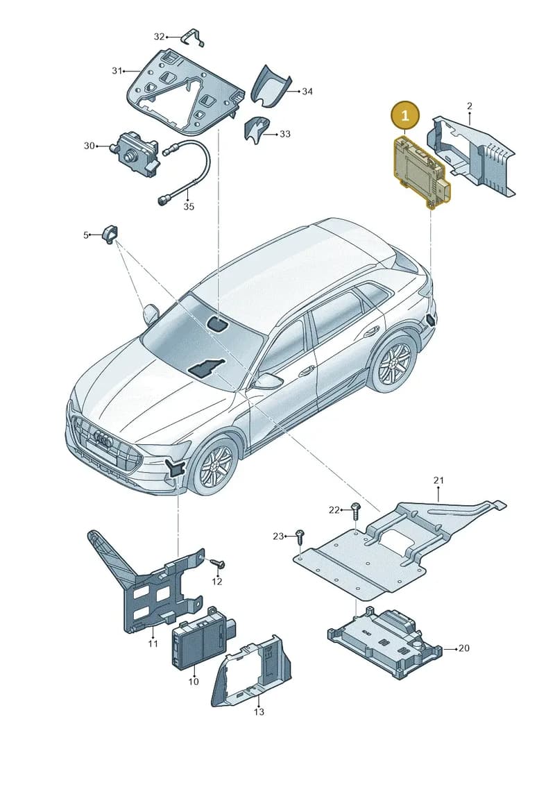 4N0907566AG — Audi Q8 e-tron (2018-2025) diagram 586907220, position 1