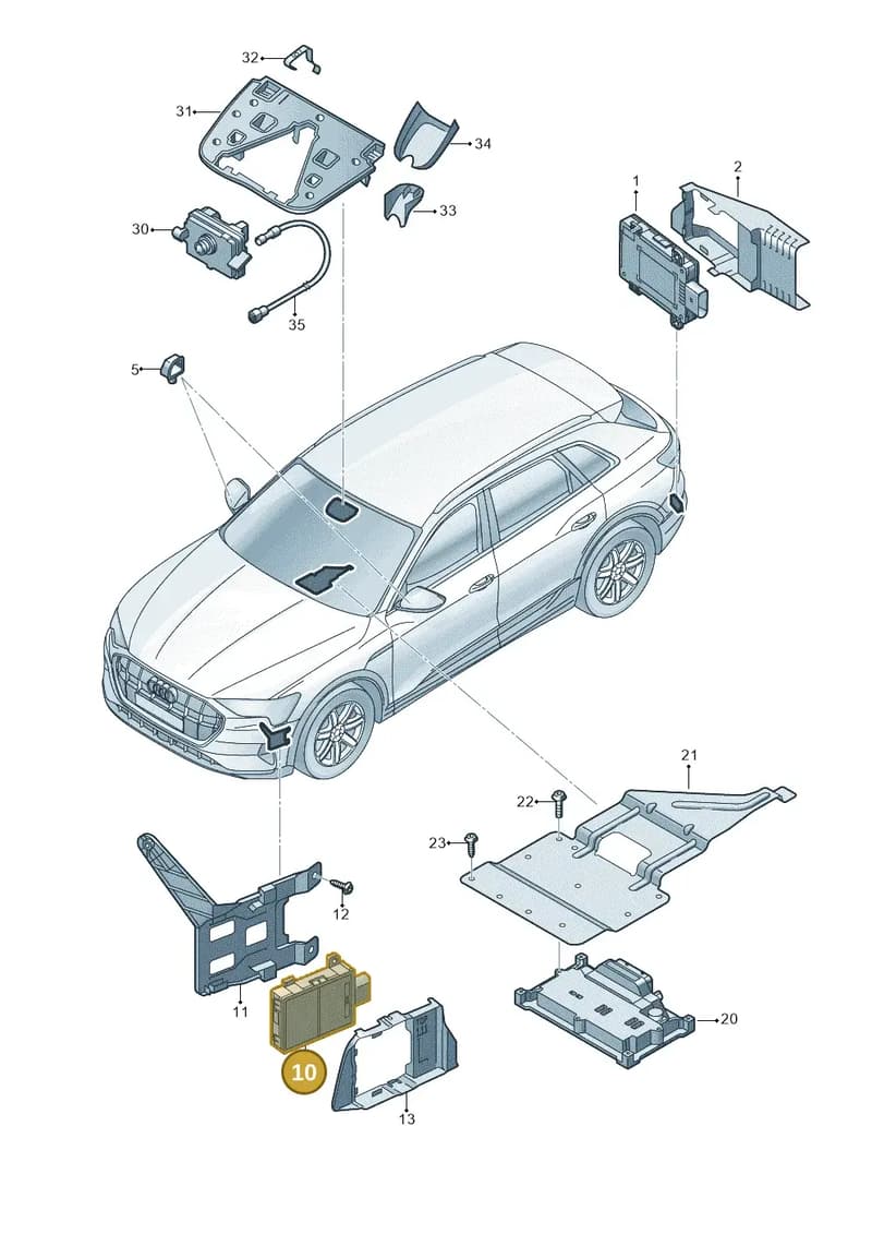 4N0907669AK — Audi Q8 e-tron (2018-2025) diagram 586907220, position 10