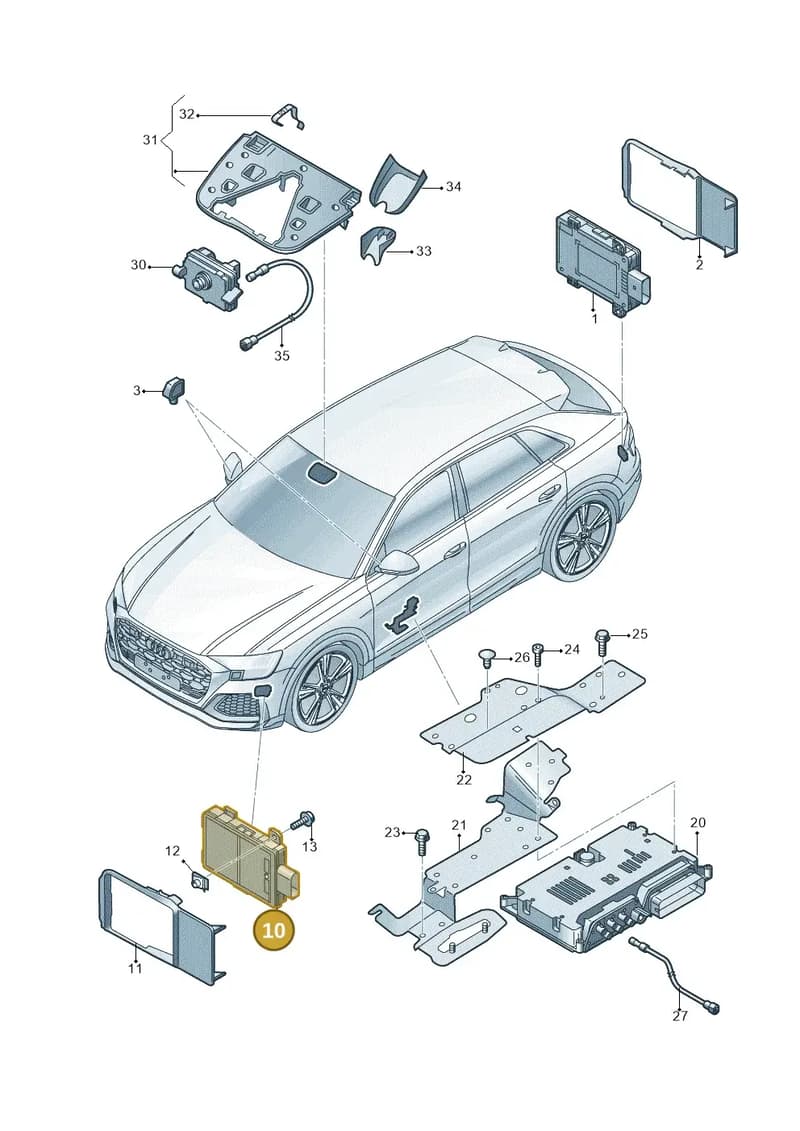 4N0907669AL — Audi RS Q8 (2019-2025) diagram 595907220, position 10