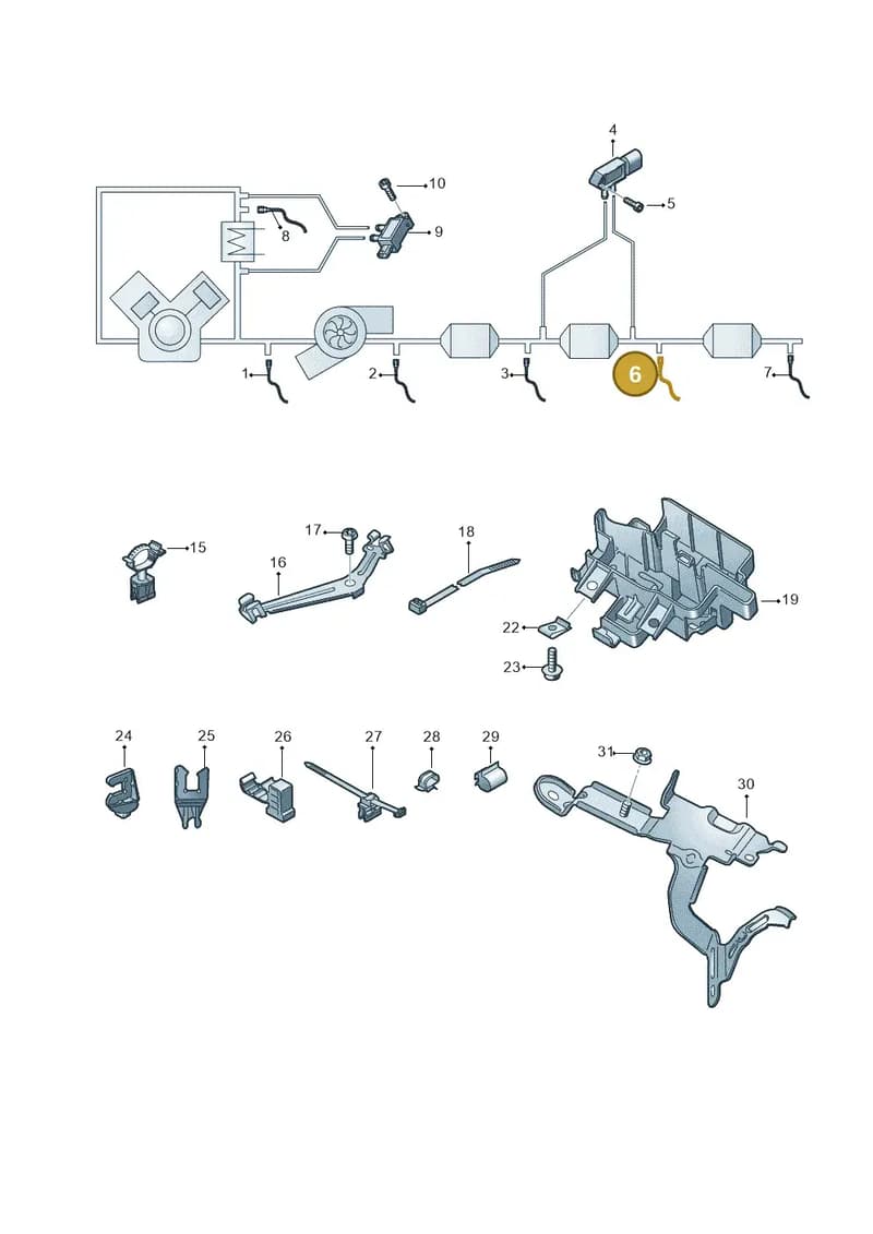 4N0907807P — Audi A8 (2017-2025) diagram 838906010, position 6