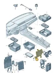 4N0907815A Audi Retainer for Control Unit