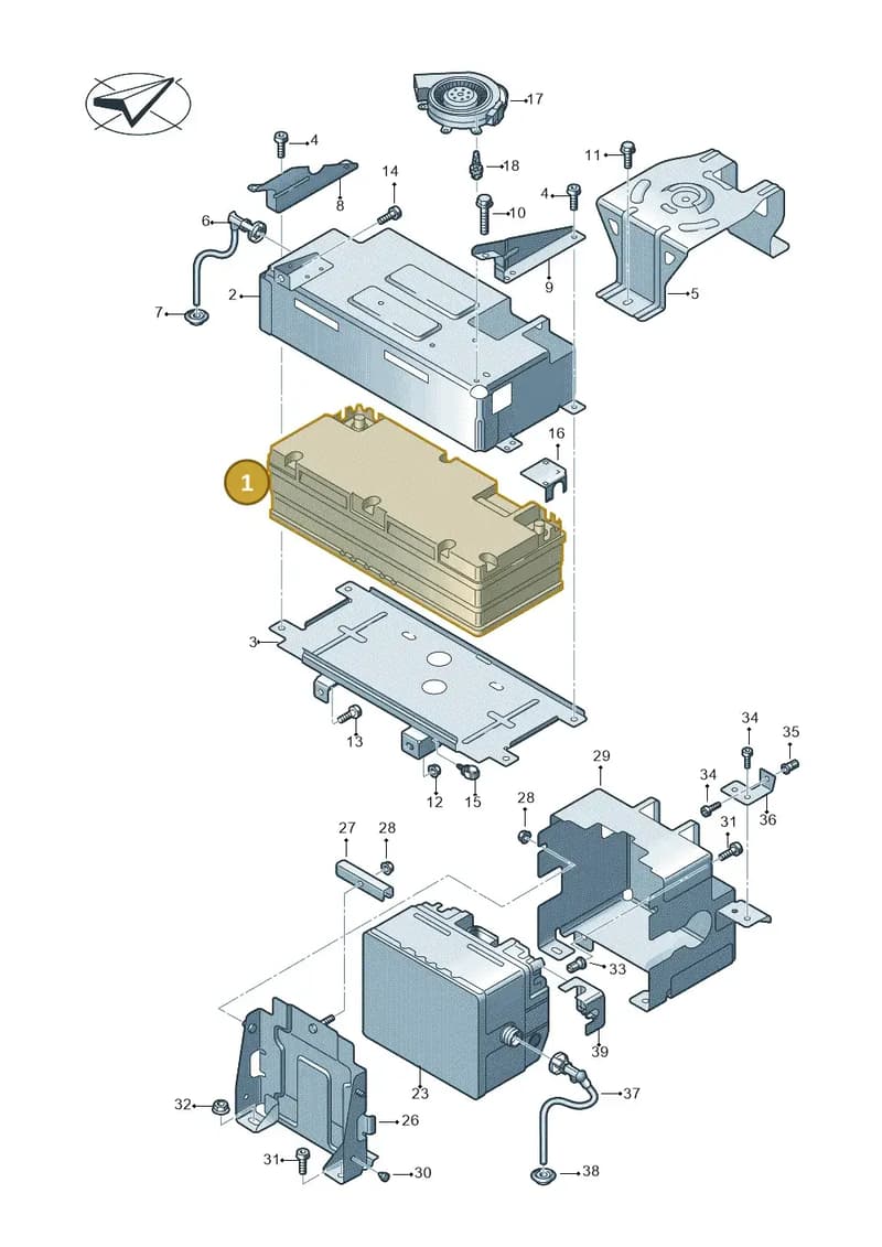 4N0915105E — Audi Q7 (2015-2025) diagram 859915050, position 1