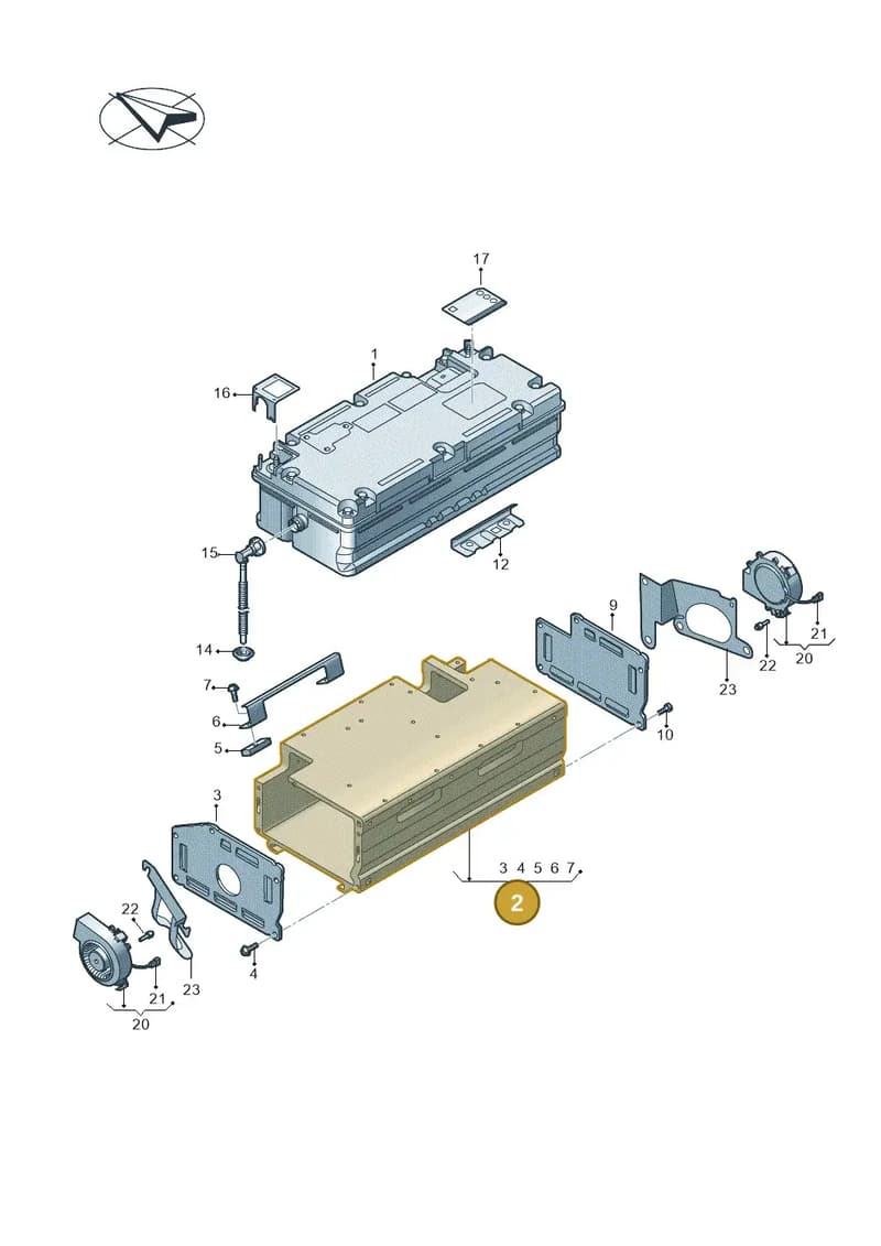 4N0915207F — Audi A8 (2017-2025) diagram 838915050, position 2