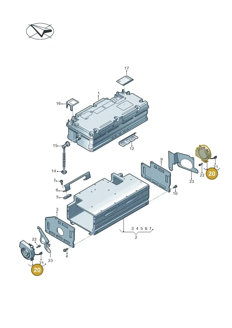 4N0915214A — Audi A8 (2017-2025) diagram 838915050, position 20