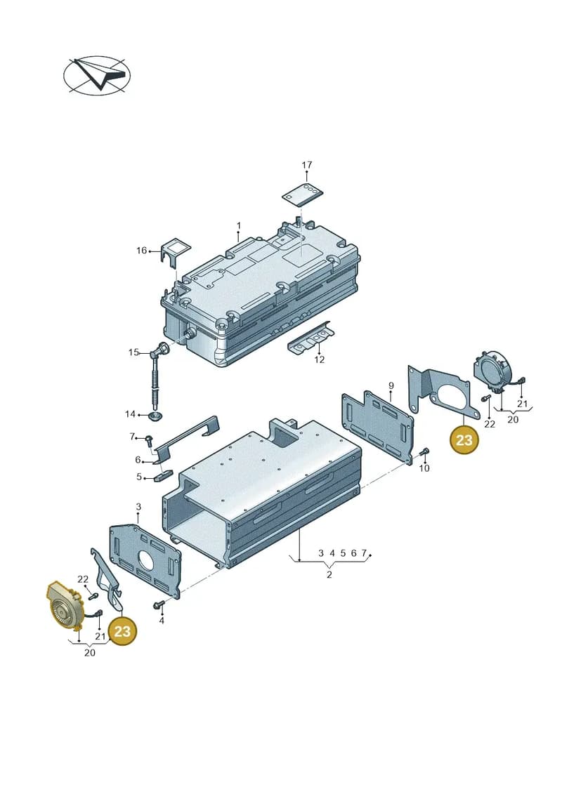 4N0915343 — Audi A8 (2017-2025) diagram 838915050, position 23