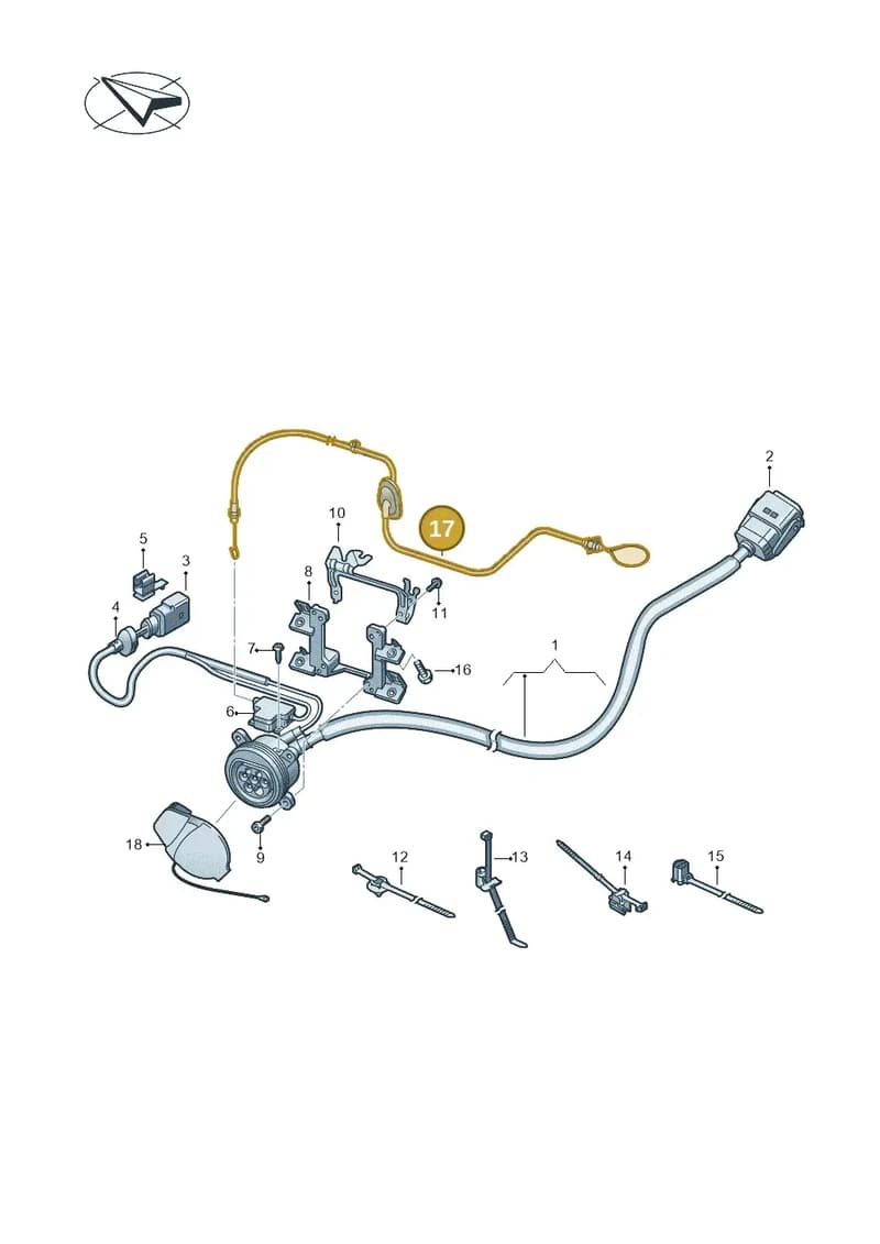 4N0915491A — Audi A8 (2017-2025) diagram 838970030, position 17