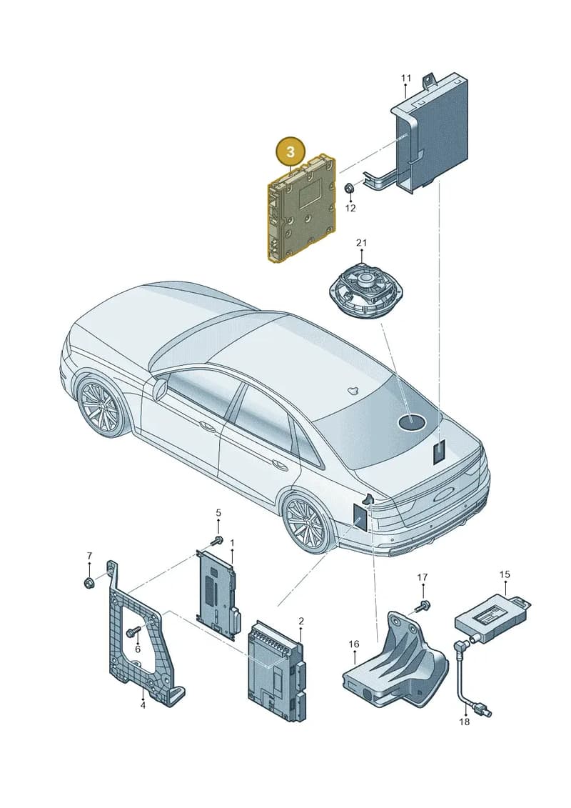 4N0919191C — Audi A8 (2017-2025) diagram 838035400, position 3