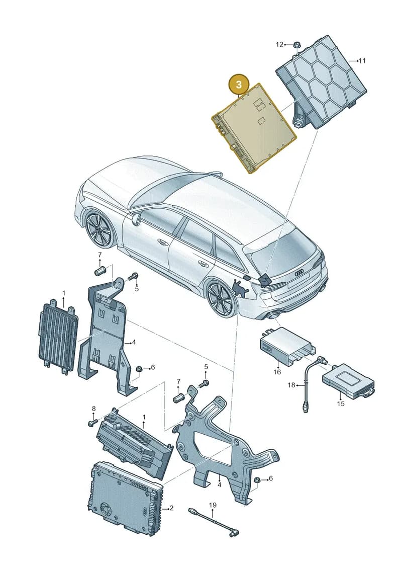 4N0919191D — Audi RS6 Avant (2019-2025) diagram 537035400, position 3