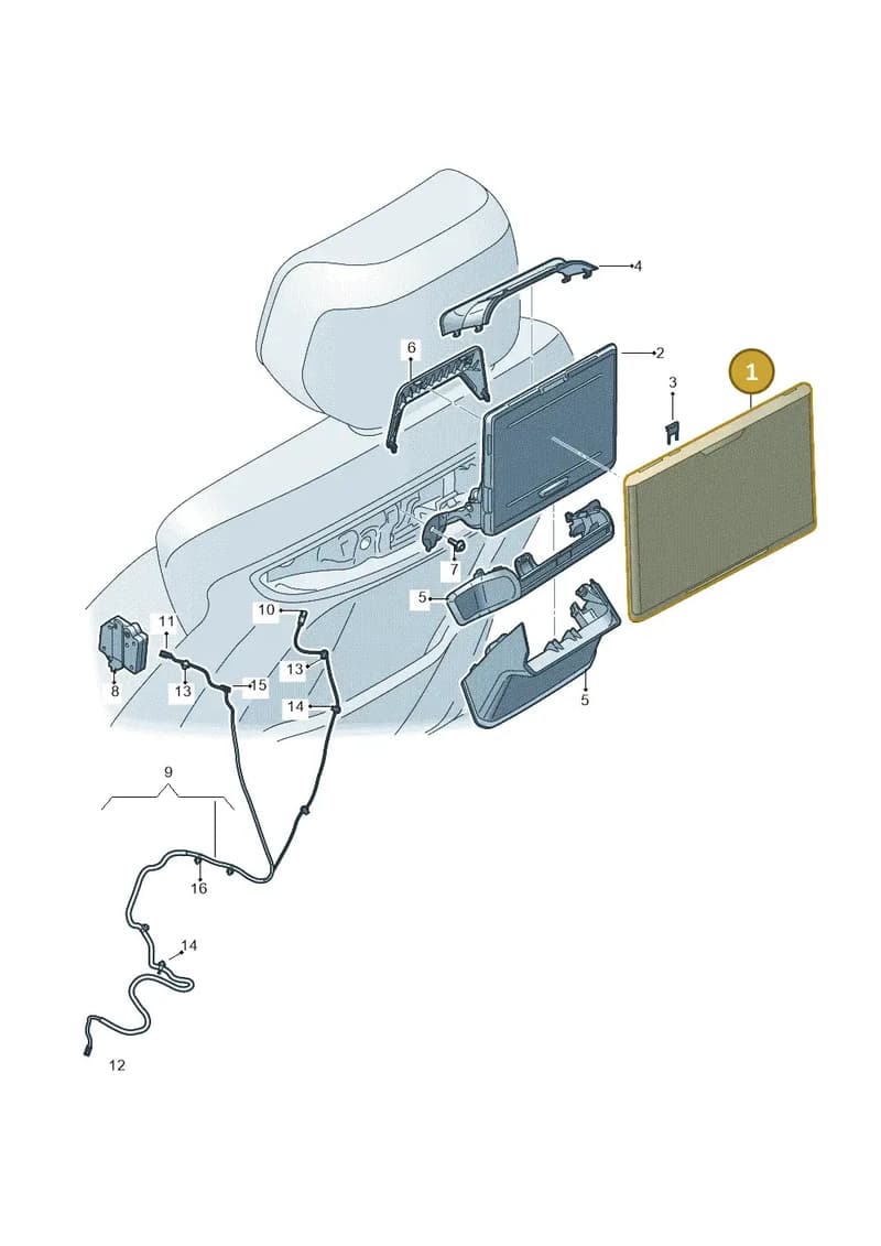 4N0919602C — Audi A8 (2017-2025) diagram 838088360, position 1
