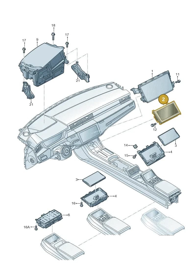 4N0919603B — Audi A8 (2017-2025) diagram 838919000, position 2