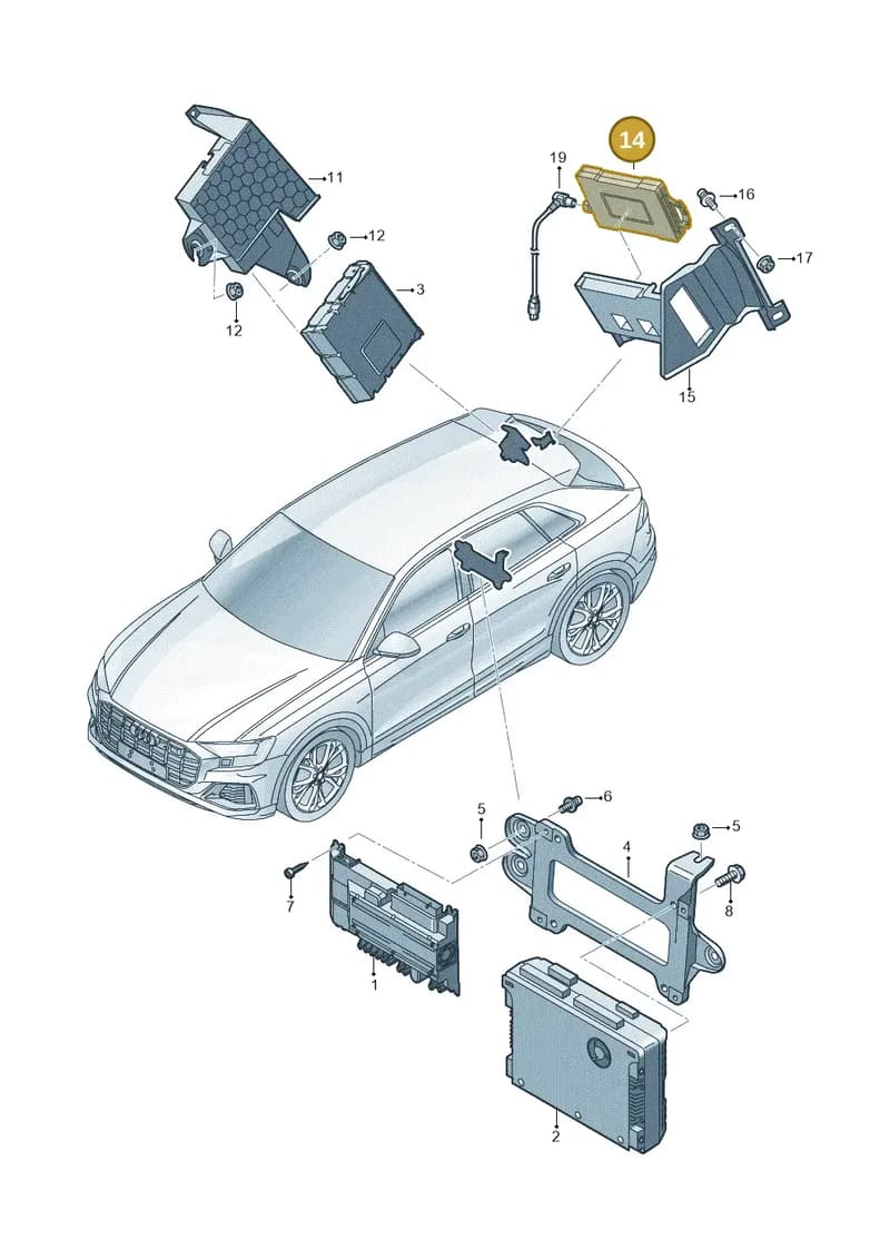 4N0919805 — Audi RS Q8 (2019-2025) diagram 429035040, position 14