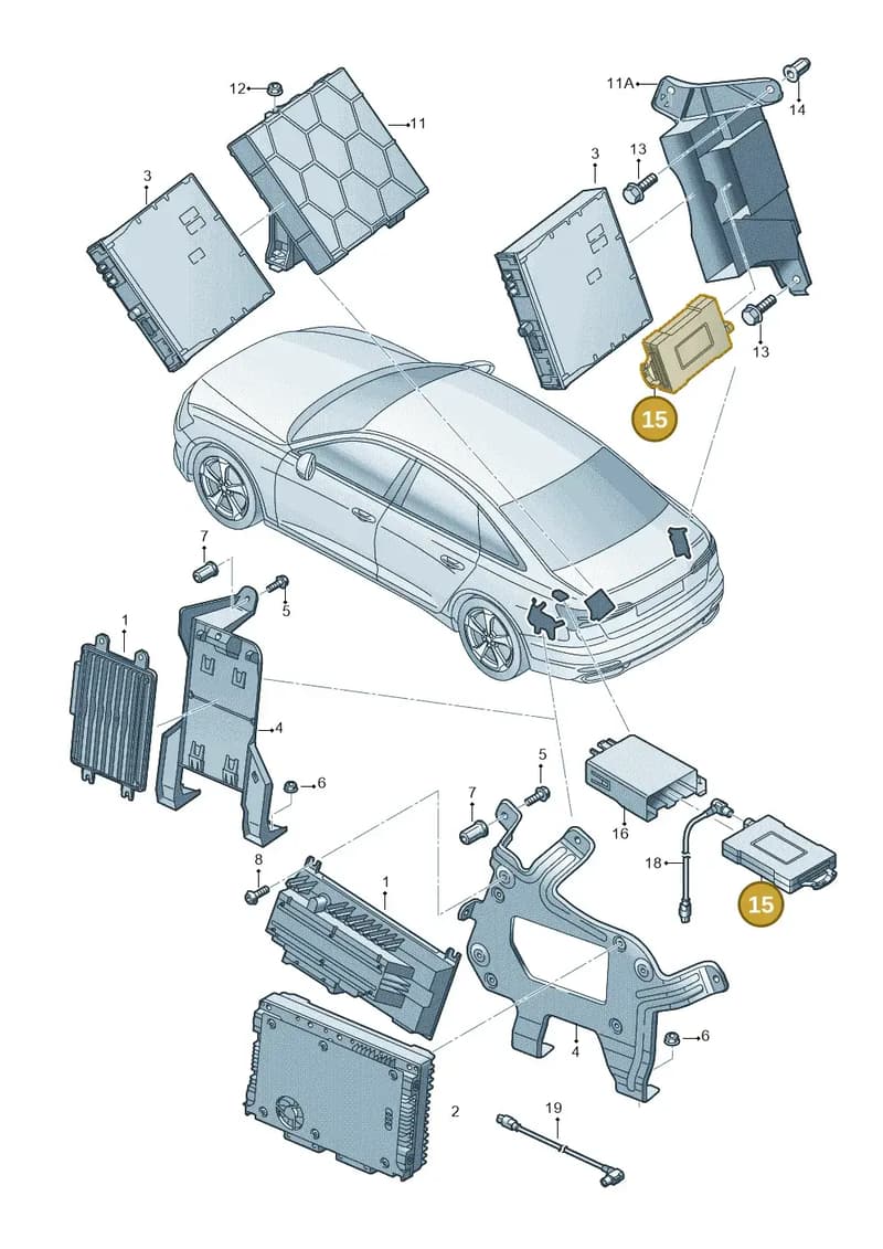 4N0919805 — Audi A6 (2018-2025) diagram 430035400, position 15