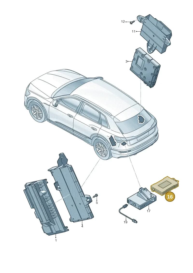 4N0919805 — Audi Q8 e-tron (2018-2025) diagram 586035400, position 16
