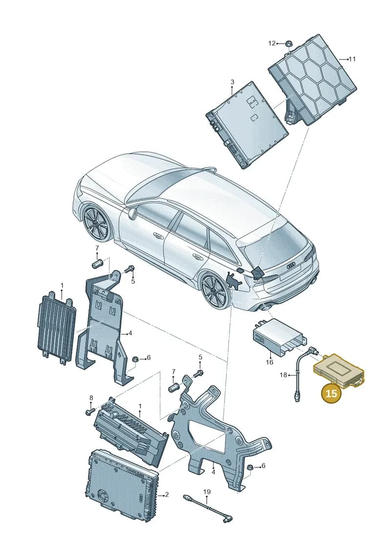 4N0919805 — Audi RS6 Avant (2019-2025) diagram 537035400, position 15