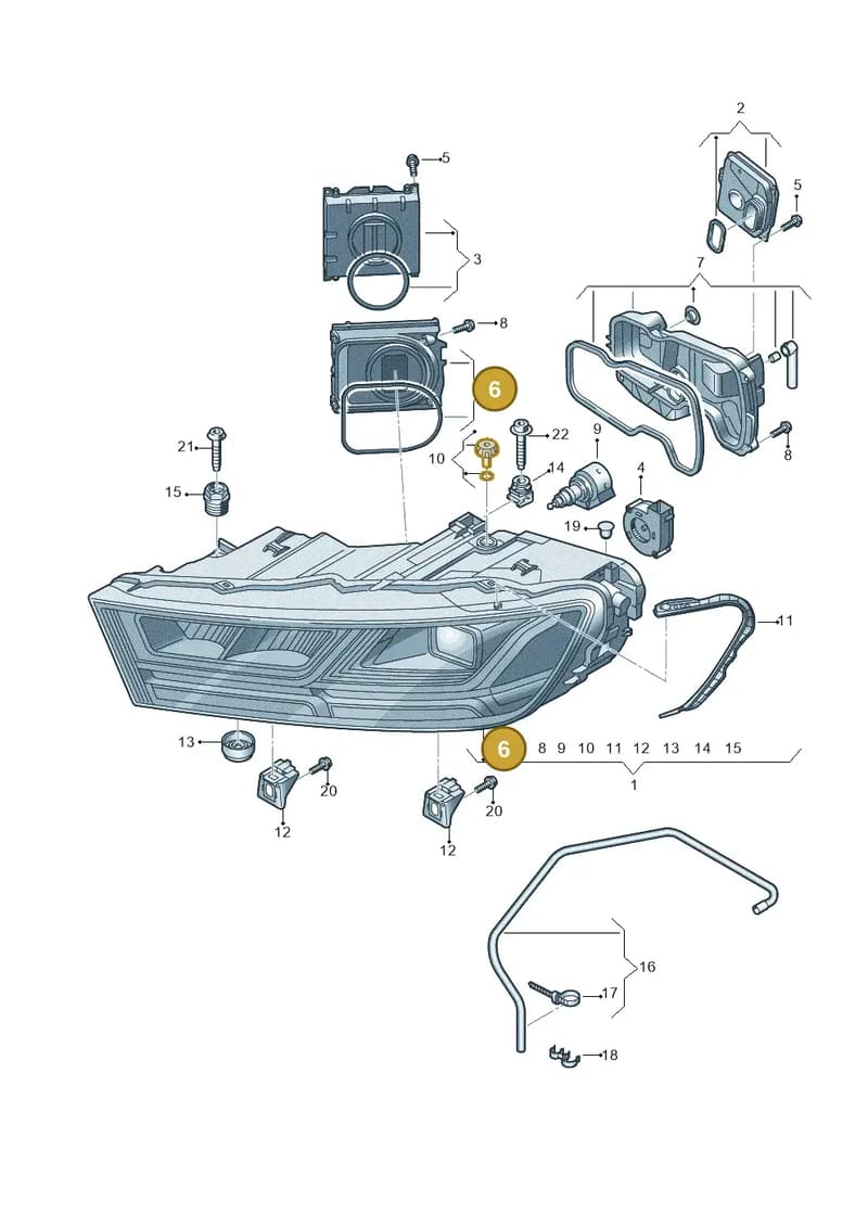 4N0925301A — Audi Q7 (2015-2025) diagram 859941050, position 6