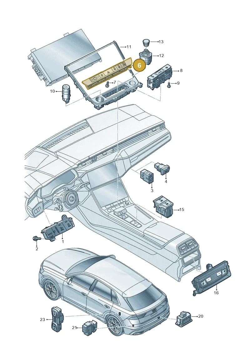 4N0925301C — Audi RS Q8 (2019-2025) diagram 429941050, position 6