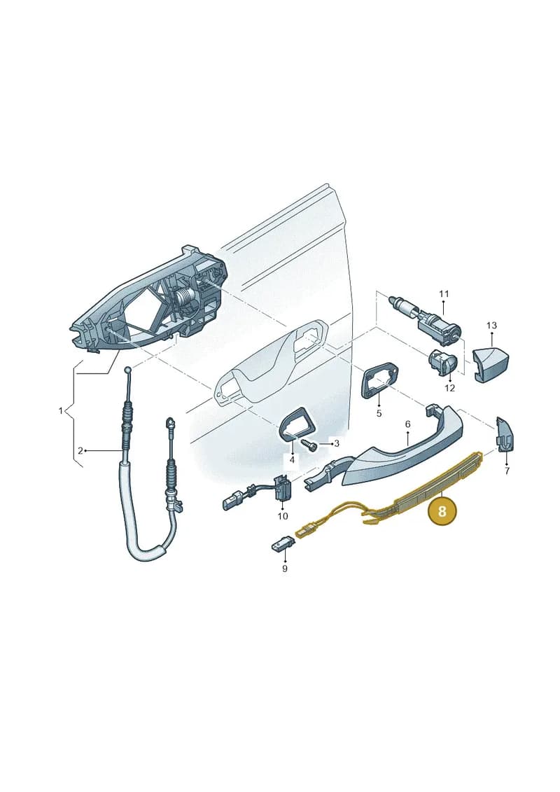 4N0927754 — Audi RS6 Avant (2019-2025) diagram 429837000, position 8