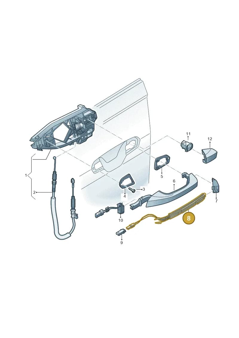 4N0927754 — Audi RS6 Avant (2019-2025) diagram 429839000, position 8