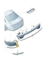 4N0945253A Audi Trim for Tail Light