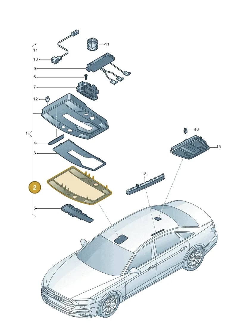 4N09471391PH — Audi A8 (2017-2025) diagram 838947000, position 2
