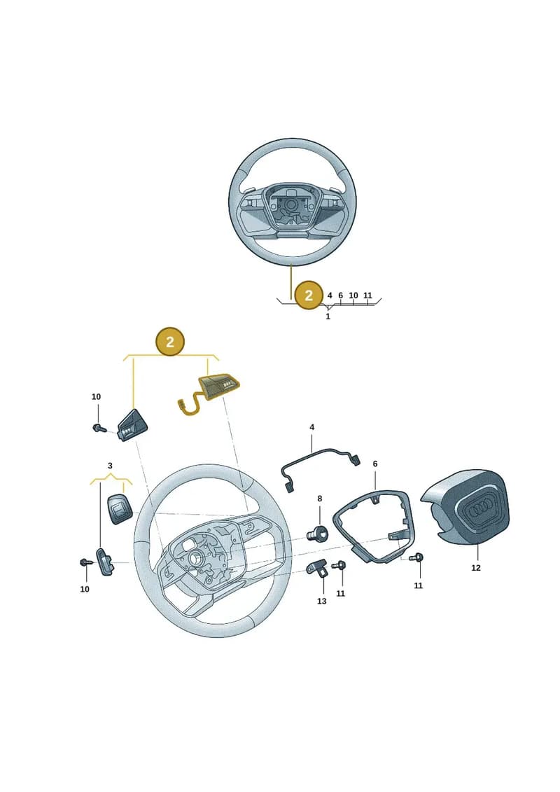 4N0951523KV58 — Audi Q6 (2022-) diagram 4kg419000, position 2