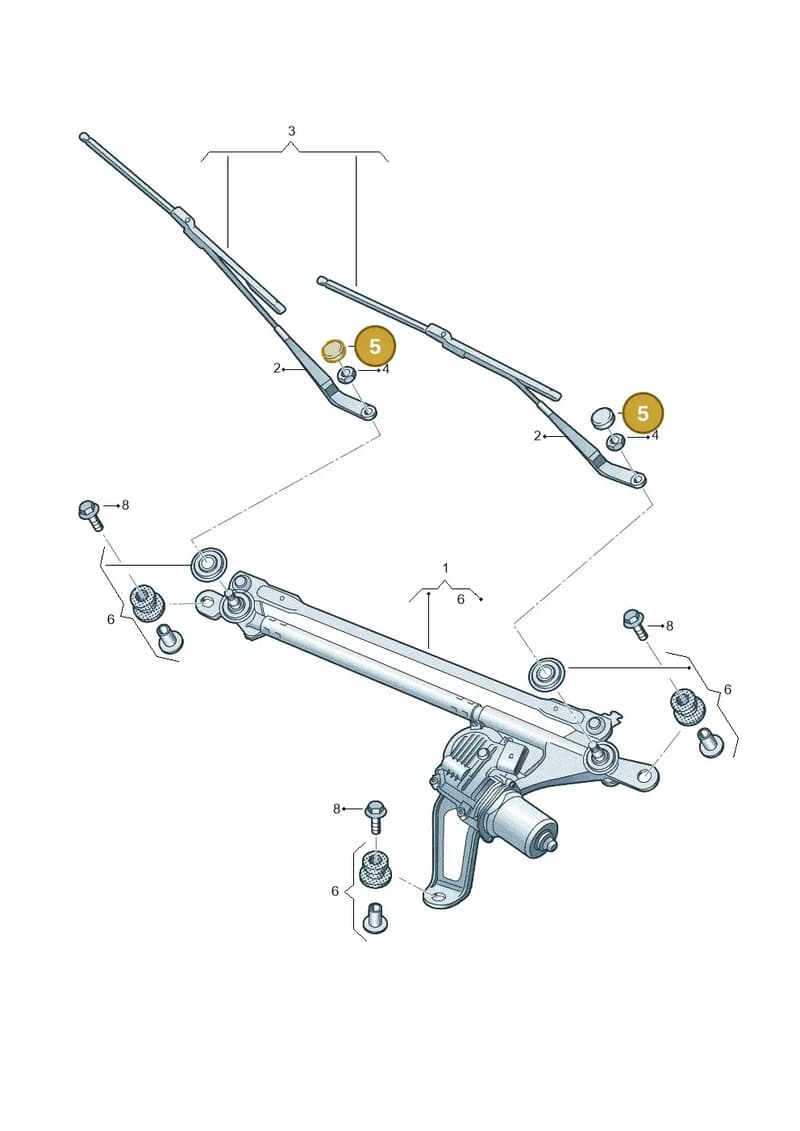 4N0955235 — Audi A5 Limousine (2024-2025) diagram 896955000, position 5