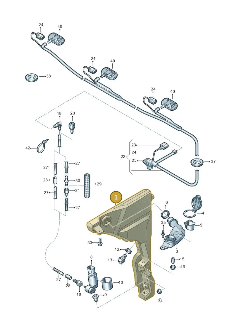 4N0955453B — Audi A8 (2017-2025) diagram 838955012, position 1