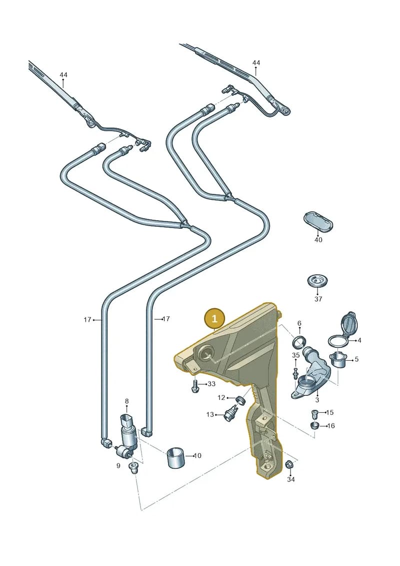 4N0955453B — Audi A8 (2017-2025) diagram 838955150, position 1