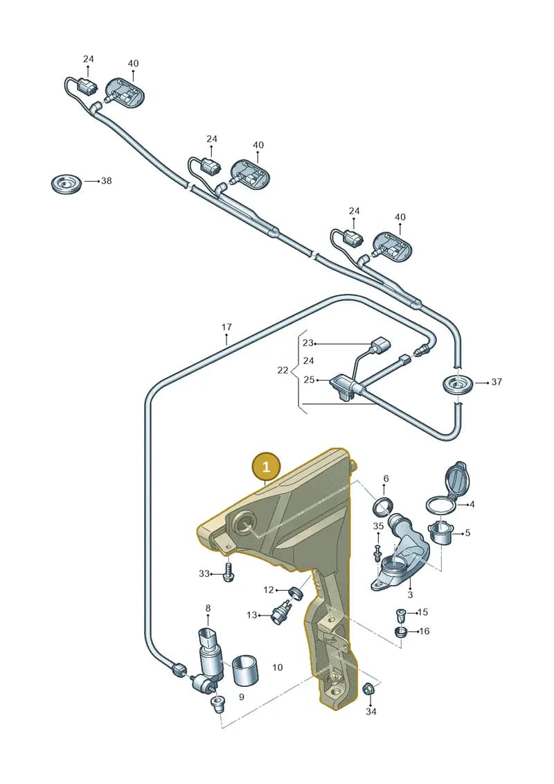 4N0955453B — Audi A8 (2017-2025) diagram 838955100, position 1