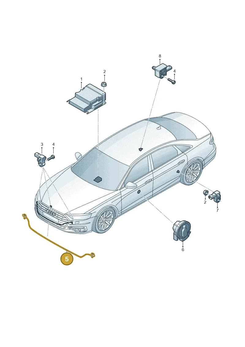 4N0959121G — Audi A8 (2017-2025) diagram 838959300, position 5