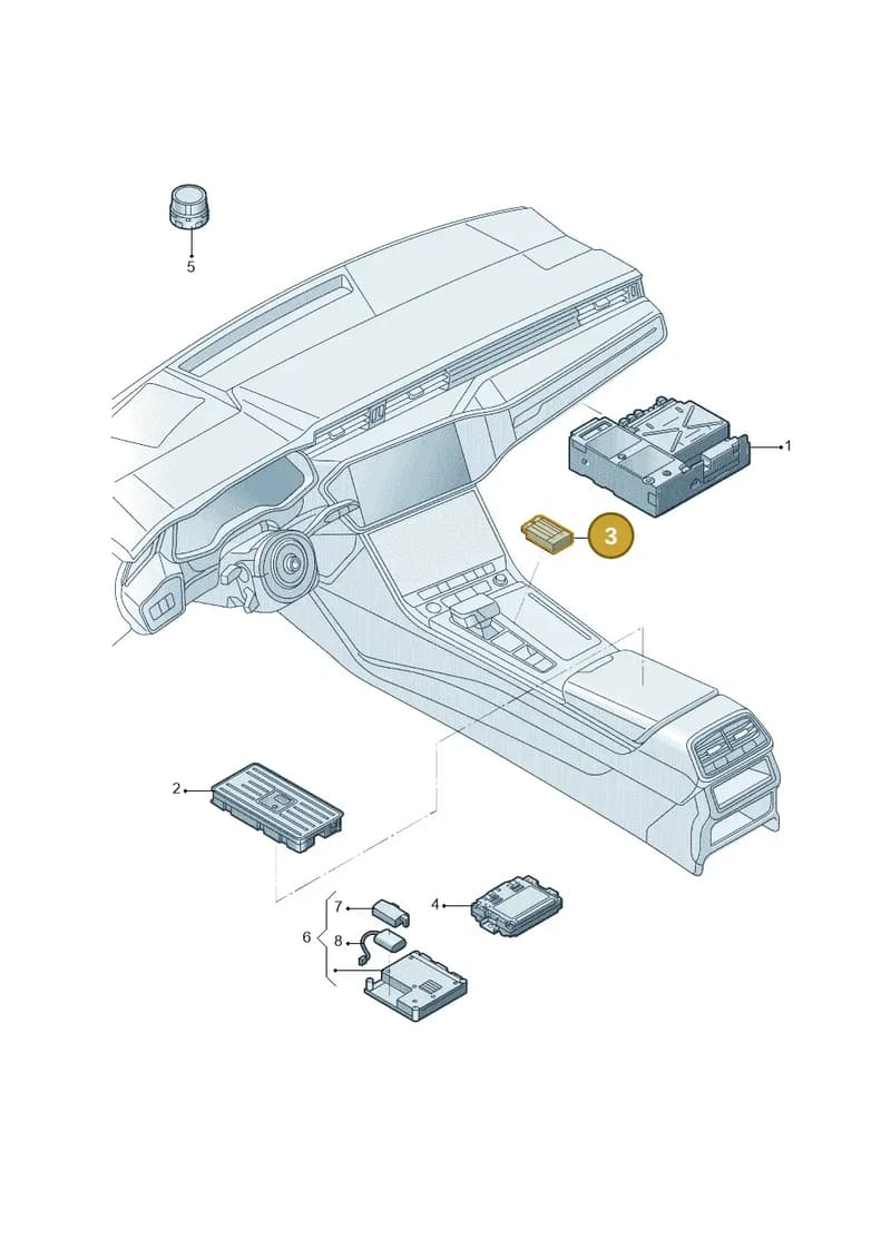 4N0959428B — Audi Q6 (2022-) diagram 4cg035055, position 3