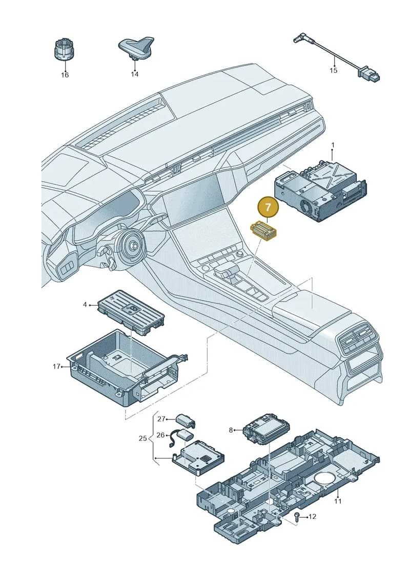 4N0959428C — Audi RS6 Avant (2019-2025) diagram 430035550, position 7