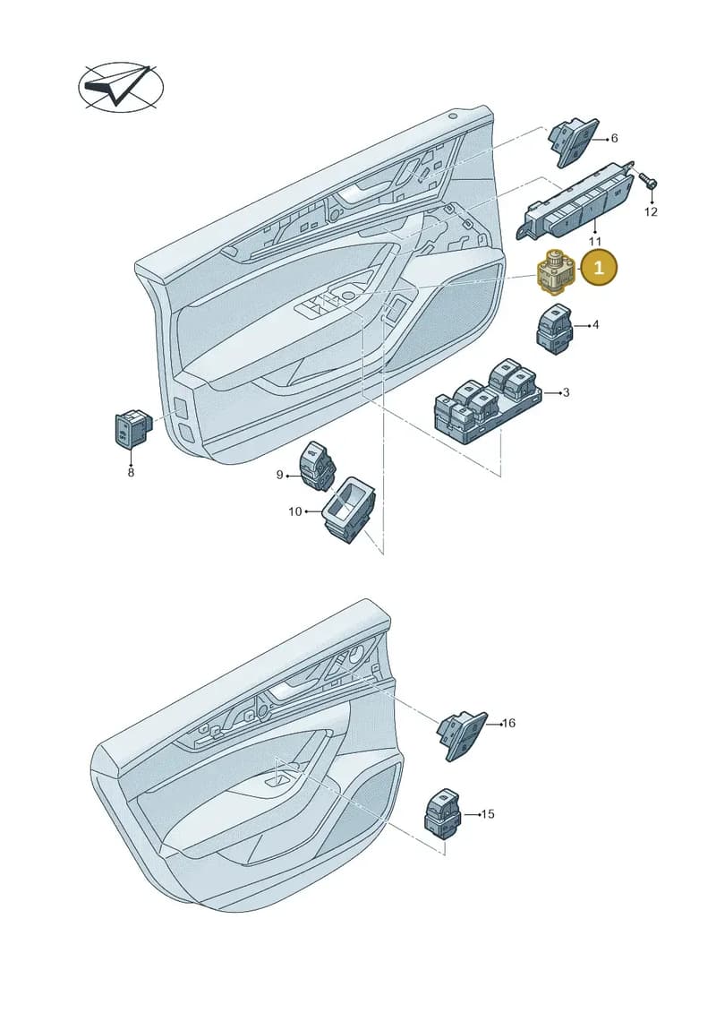4N0959565A — Audi RS e-tron GT (2020-2025) diagram 435959000, position 1