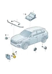4N0959651F Audi Crash Sensor for Pedestrian Protection