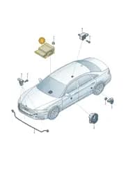 4N0959655AD Audi Control Unit for Airbag