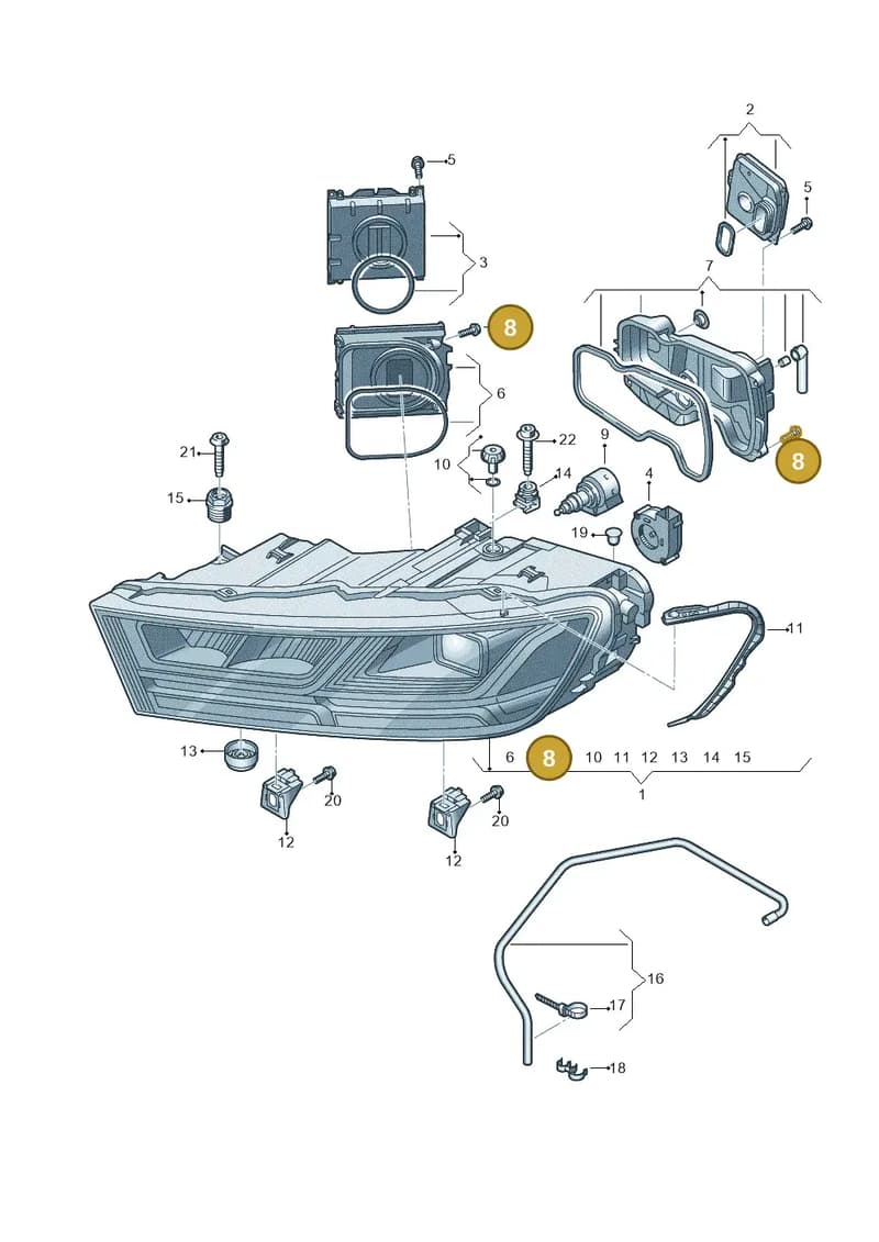 4N0959673H — Audi Q7 (2015-2025) diagram 859941050, position 8