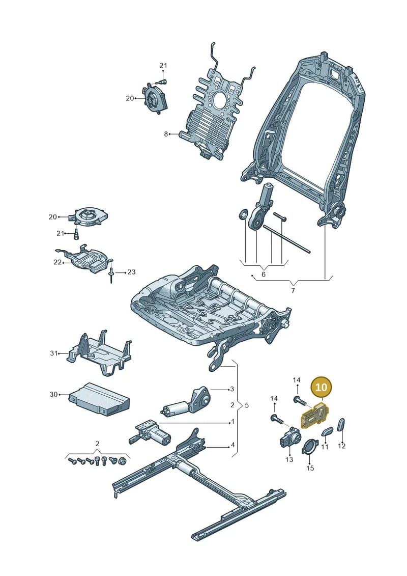 4N0959748F — Audi Q8 (2018-2025) diagram 859959200, position 10