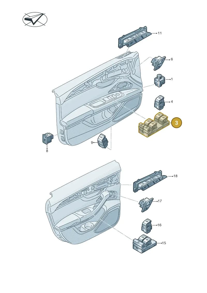 4N0959851F — Audi A8 (2017-2025) diagram 838959000, position 3