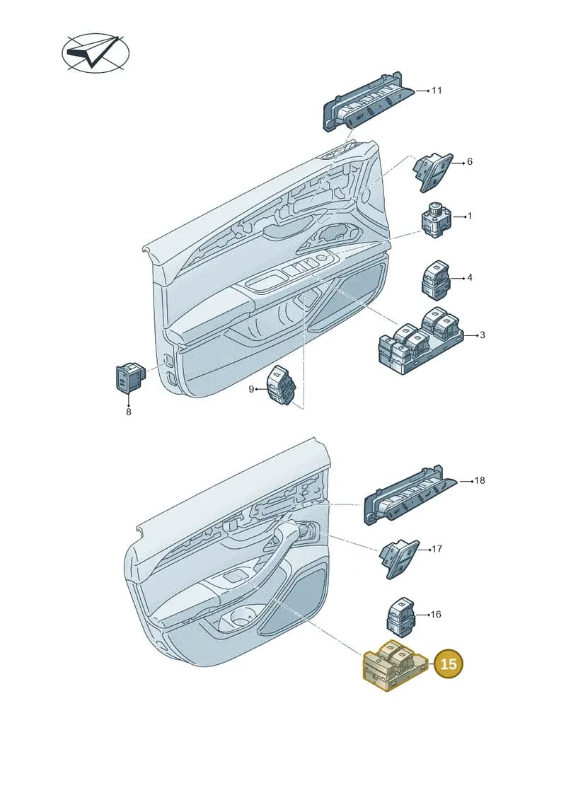 4N0959851L — Audi A8 (2017-2025) diagram 838959000, position 15