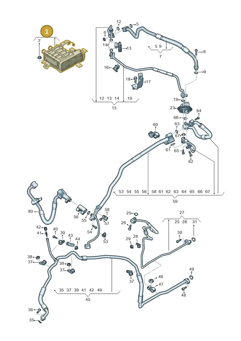 4N0963221E — Audi A8 (2017-2025) diagram 838260850, position 1