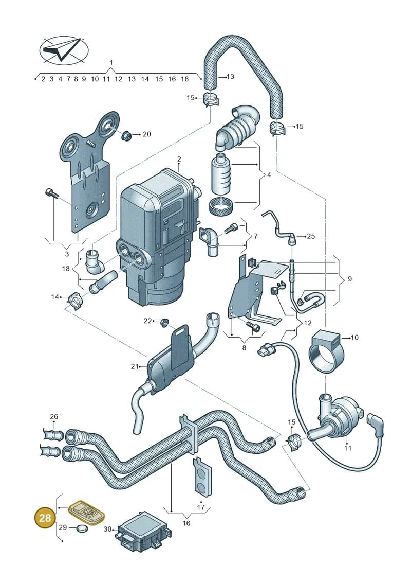 4N0963511B — Audi A3 Sportback (2019-2025) diagram 596819700, position 28