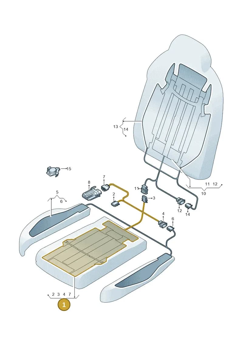 4N0963555B — Audi A8 (2017-2025) diagram 838963020, position 1